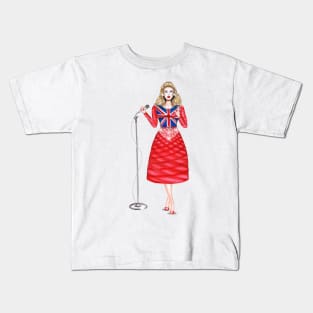 music doll singing Kids T-Shirt